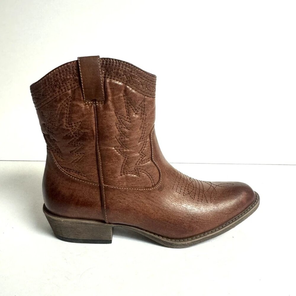 Coconuts Womens Pistol Boot Cognac Size 7.5 M